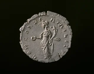 Cesarska moneta rzymska z Colonia Claudia Ara Agrippinensium, AD 271 (srebro zdeprecjonowane)